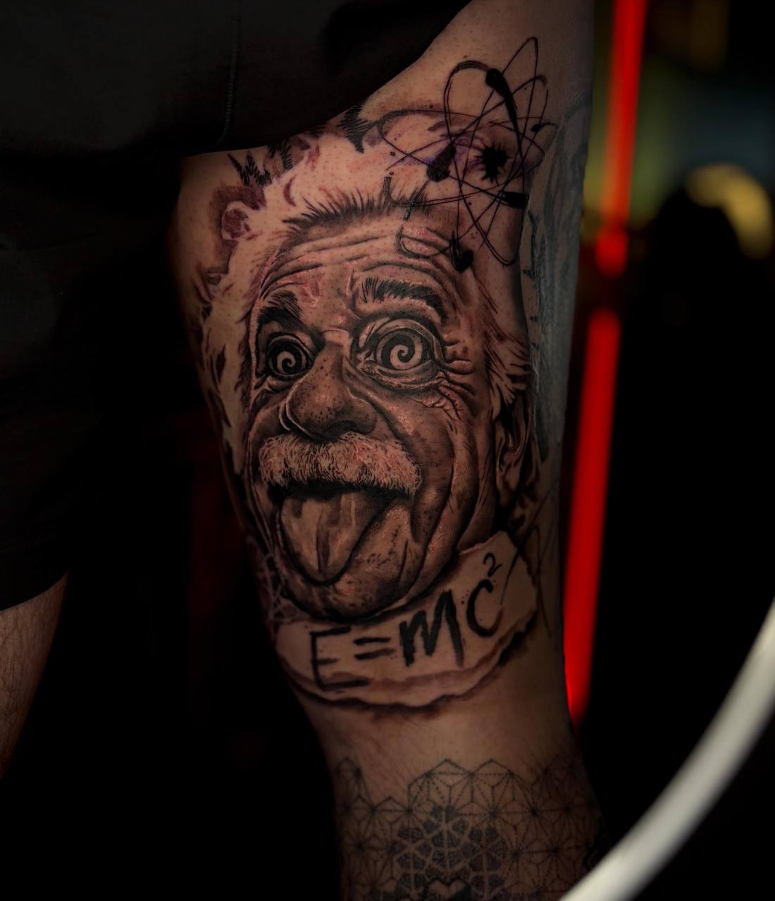 Einstein portrait with his tongue out
