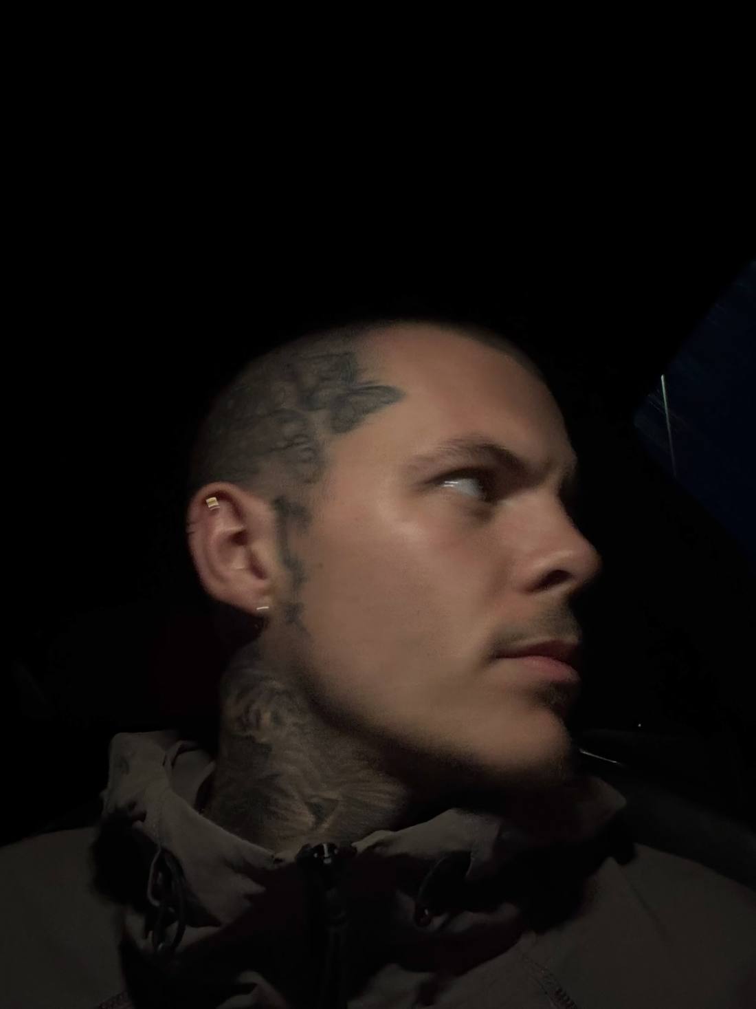 Portrait of Max in a dark room